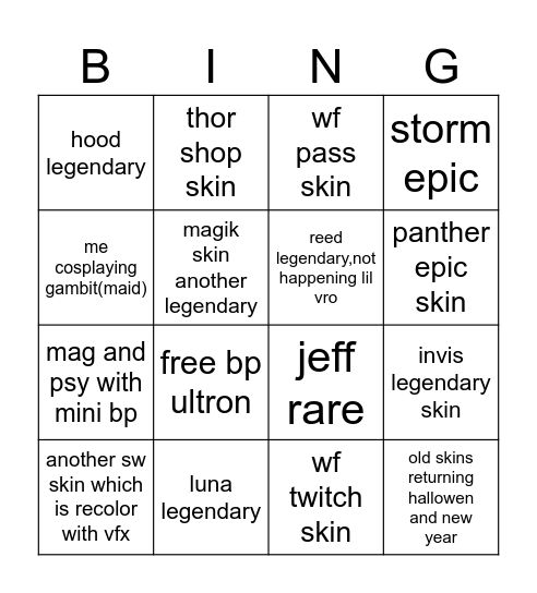 i hate my life Bingo Card