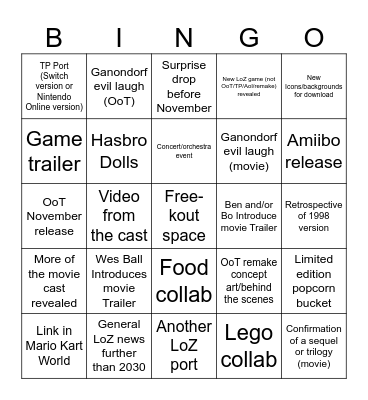 Eclipse LoZ 8/9 Direct Bingo Card
