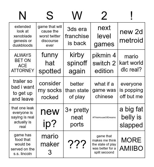 9.9.26 direct Bingo Card