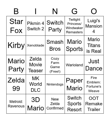 Direct Bingo Card