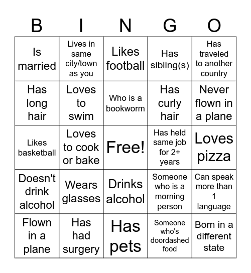 LOIA BINGO Card