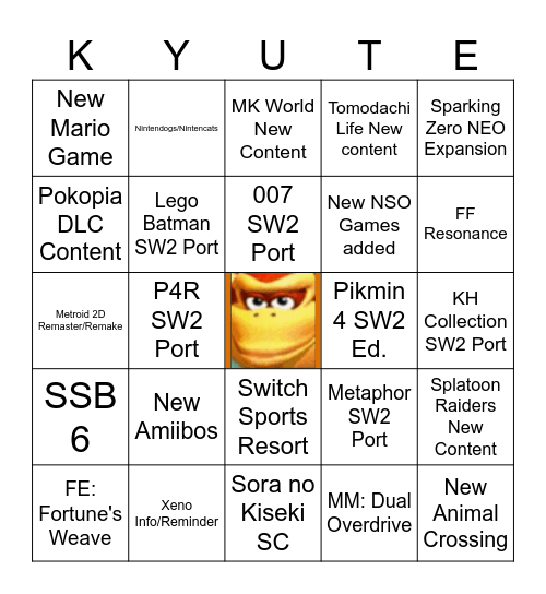 9/9 Big N Direct Bingo Card