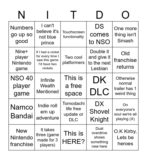 Two Cakes? Bingo Card