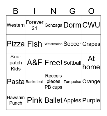 How well do you know Brittany? Bingo Card