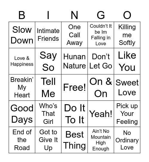 Bingo Card