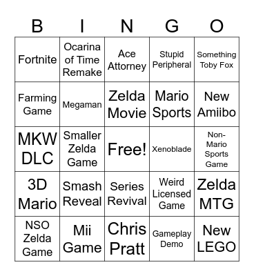 Direct Bingo Card