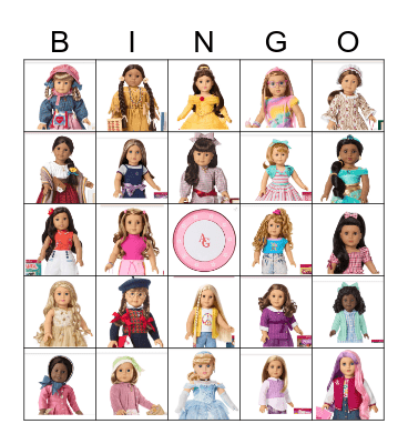 American Girl Bingo Card