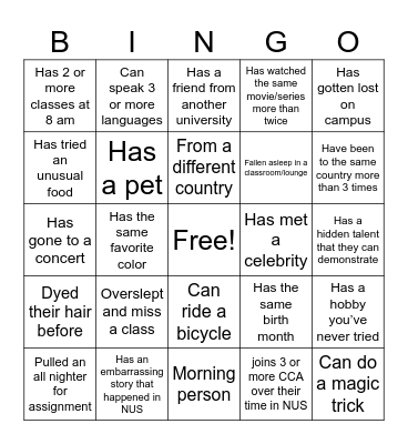 Chelonia House Comm 1st Meet Bingo Card