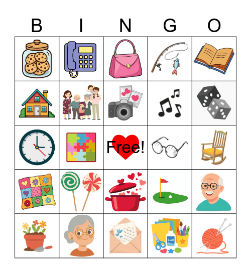 GRANDPARENTS DAY Bingo Card
