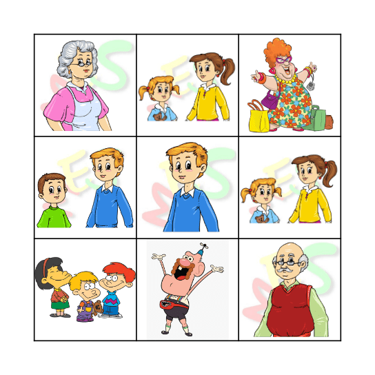 Family Bingo Card