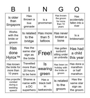Time to make friends Bingo Card