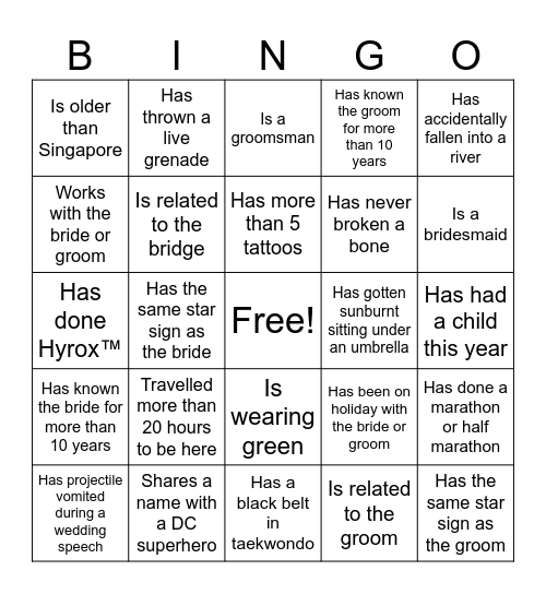 Time to make friends Bingo Card