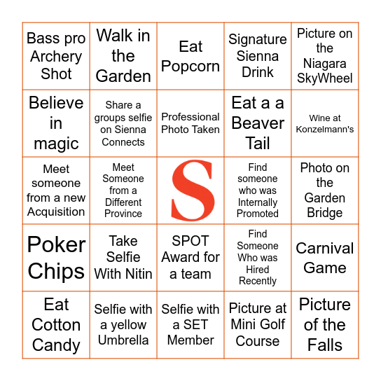 Leadership Conference BINGO Card