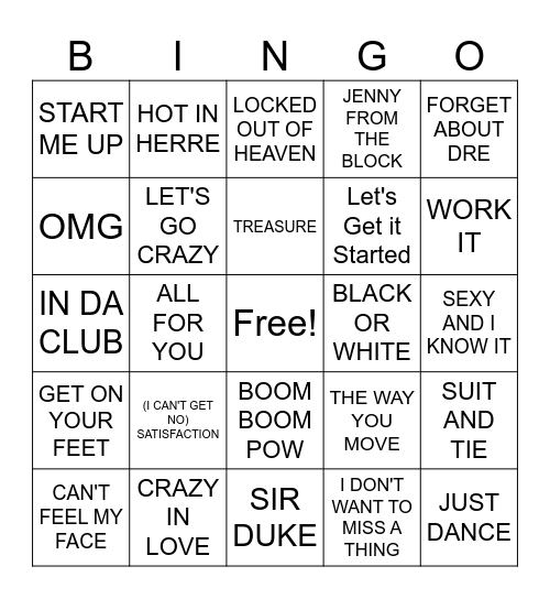 SUPERBOWL MASHUP Bingo Card