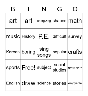 Bingo Card