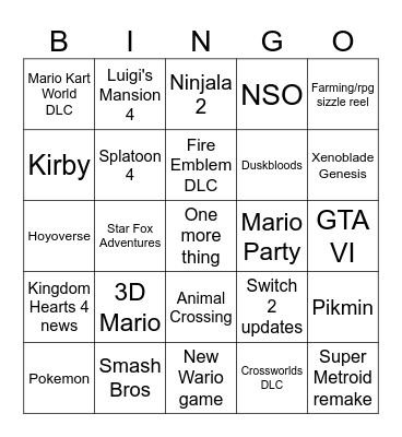 kirk eve Bingo Card