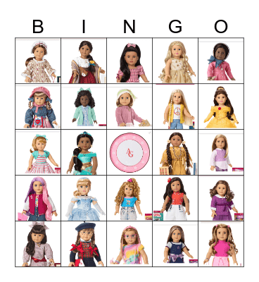 American Girl Bingo Card