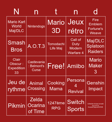 NDirect 09/2026 Bingo Card
