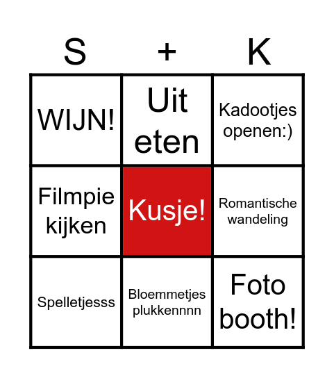 JUBILEUM BINGO Card