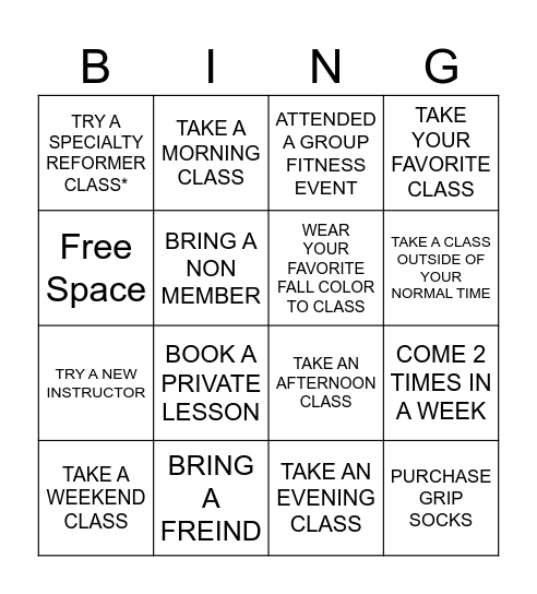 Sculpt-ober Bingo Card
