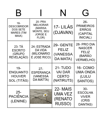 SETEMBRO AMARELO Bingo Card