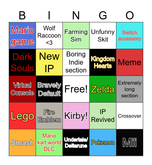 September Direct Bingo Card