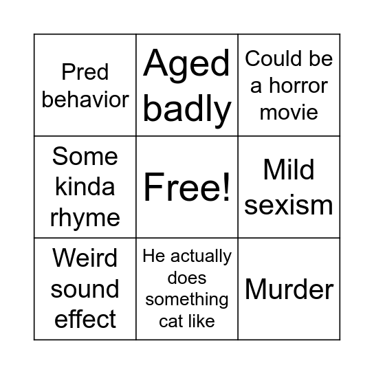 Cat in hat Bingo Card