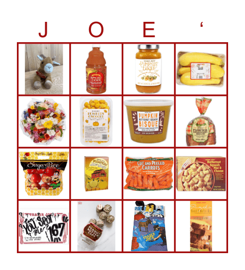 Fall’n Into Trader Bingo Card