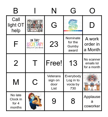 Telemetry Unit US Bingo Card