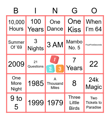 NUMB3RS Bingo Card
