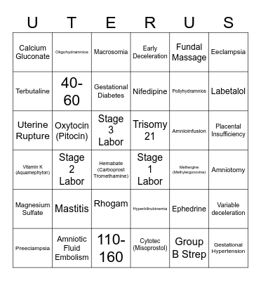 OB BINGO Card