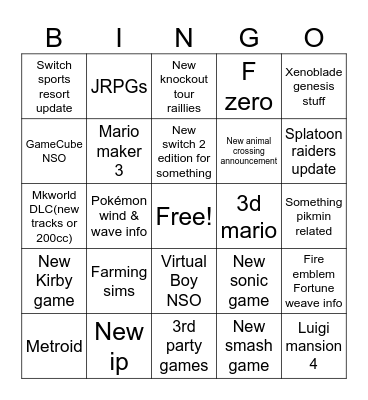 Direct prediction SEPT 2026 Bingo Card