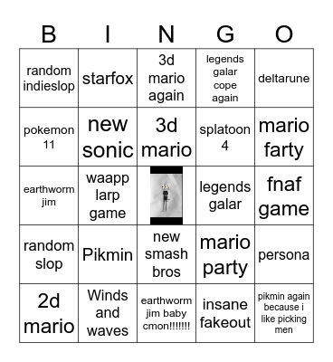 Nintendo direct 9/9/2026 predictions Bingo Card
