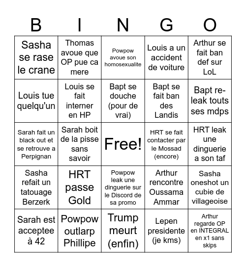 2027 en big sad Bingo Card