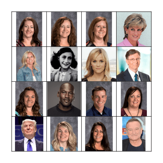 Who Am I? BINGO Card