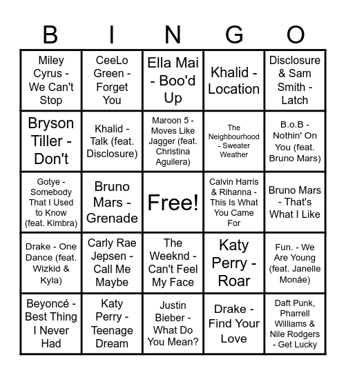 Round 3 - Best of 2010 Bingo Card
