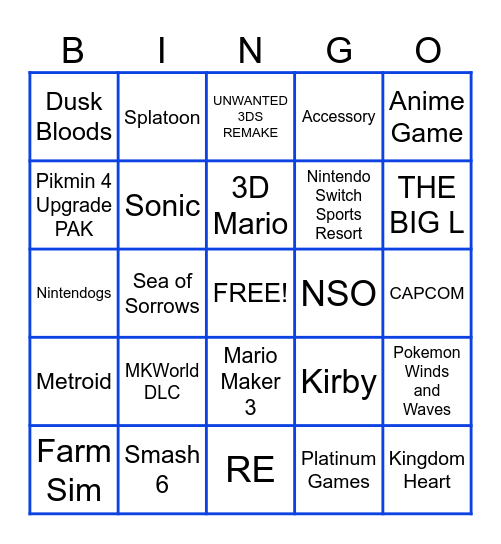 September Direct Bingo Card