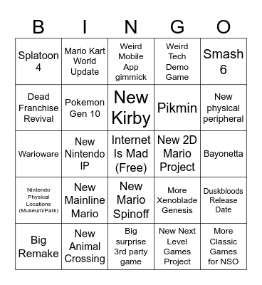 Direct Bindo 2 Bingo Card
