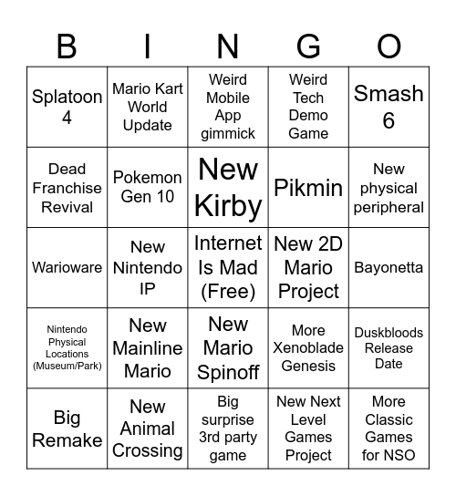 Direct Bindo 2 Bingo Card