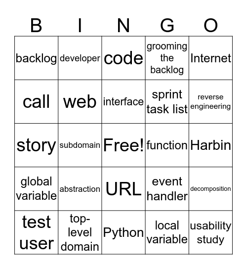 Putting the Pieces Together Bingo Card