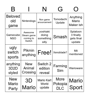Direct Bingo Card
