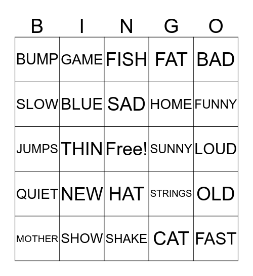 DR. SEUSS Bingo Card