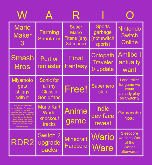 Untitled Bingus Bingo Card