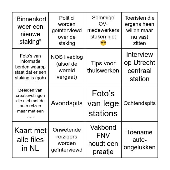 OV Staking Bingo Card