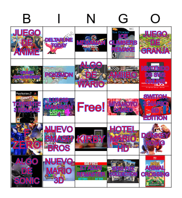 NINTENDO DIRECT SEPTIEMBRE 2026 Bingo Card
