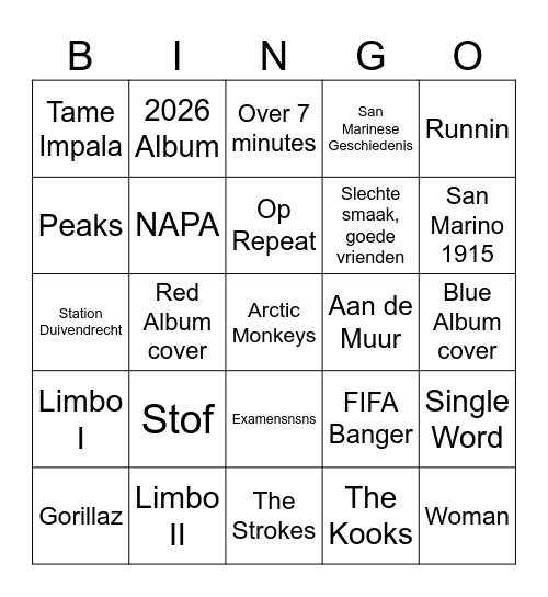 Balalalalblallalalablablalallsajfjladjr Bingo Card