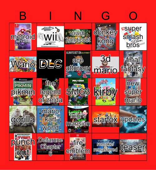 direct Bingo Card