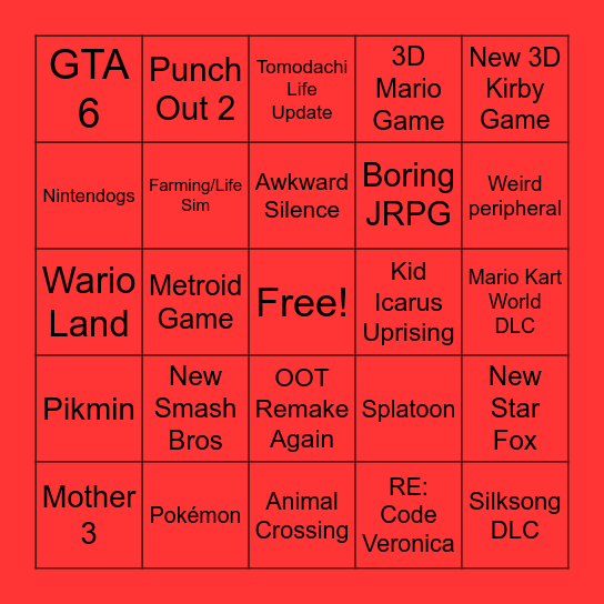 Direct Bingo Card