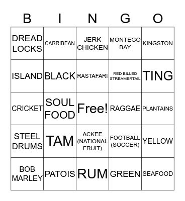 Bingo with BOB (Marley - of course!) Bingo Card