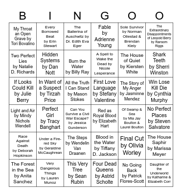 Book Bingo Card